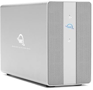 OWC Mercury Elite Pro Dual USB-C/Thunderbolt 3 - Caja de almacenamiento externa de 12 TB con concentrador de 3 puertos para Mac y PC