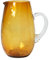 Broste Copenhagen Hammered Krug aus Mundgeblasenem Glas in der Farbe Amber 2L, Maße: 14cm x 14cm x 22cm, 14496204