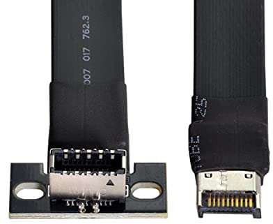 chenyang Cavo di prolunga USB 3.2 Gen 2 USB 3.1 Type-E per scheda madre, 50 cm