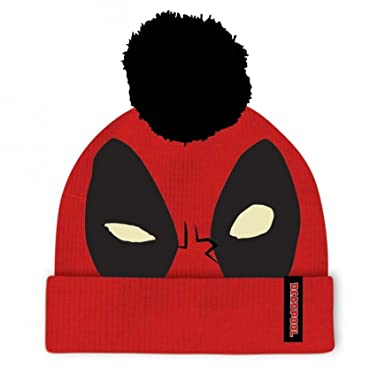 Marvel - Schwarze und rote Deadpool-Mütze