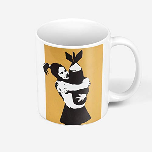 Fabulous Keramische Becher 325ml Banksy Bomb Hugger Bomb Girl Street Art Graffiti