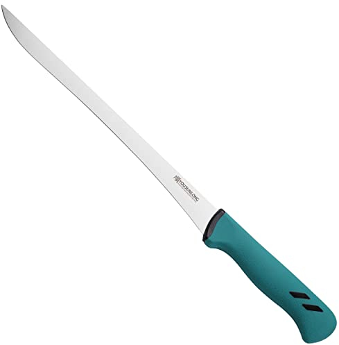 YOUSUNLONG Aufschnittmesser Schinkenmesser – 12 Zoll (305 mm) – Super scharf – Edelstahl mit hohem Kohlenstoffgehalt – Fleisch- und Schinkenschneider – gebogene, flexible Klinge…