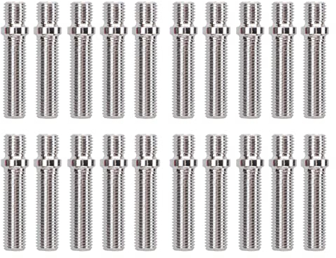 Goujon De Roue M12X1.25,Conversion De Goujone Roue Étendus,20 Goujone Conversion De Roue Étend58 Mm De Lueur 41 Mm Boulons À Tige Vis À Goujon En Acier Forgé À Froid Pour ures(M12X1.25 To M12X1.5)