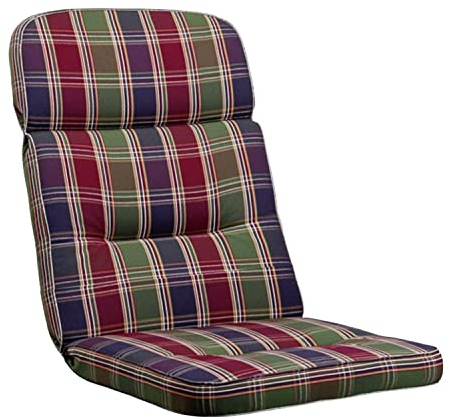 KETTtex EXKLUSIV Auflage Hochlehner Rot/Grün/Blau I Gartenstuhl Polster 120x50x7cm I KTH3 Sitzauflage weich & robust I atmungsaktive Stuhlauflage I UV-beständiges Sitzkissen I Dessin 8699