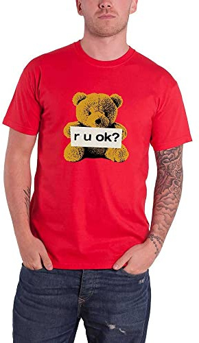Yungblud T Shirt R-U-OK Logo Official Mens Red