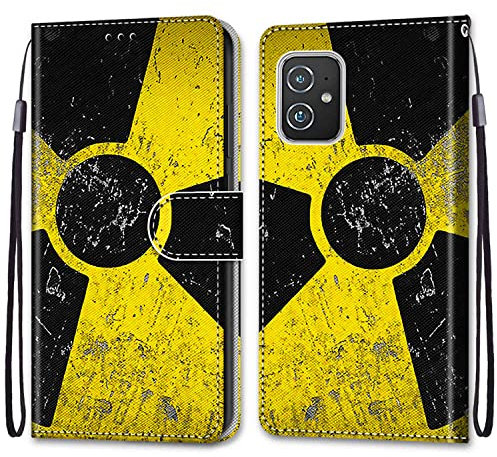 Mo-Somnus Kompatibel mit Asus Zenfone 8 / ZS590KS / 8Z Hülle, Leder Handyhülle mit Kartenfach Geld Slot Ständer PU Ledertasche TPU Flip Brieftasche Magnetische Schutzhülle Case Etui (Windmühle)