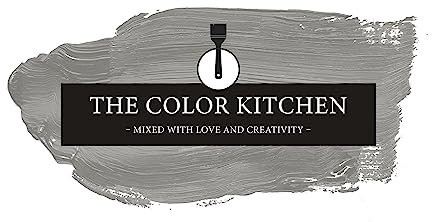 Livingwalls THE COLOR KITCHEN universelle Wandfarbe - Malerfarbe für Wohnräume und Arbeitszimmer - matte Innenfarbe in Grau - 5l Deckfarbe in TCK1010