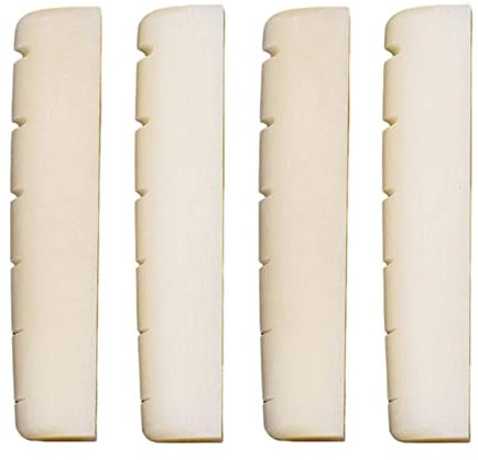 DALIAN Sillet de chevalet pour guitare acoustique – 6 cordes – Selle de chevalet pour guitare acoustique classique, mandoline, banjo, ukulélé