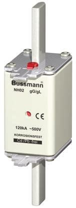 Eaton Bussmann Eaton Bussman Sicherungseinsatz NH02, 500V ac / 63A, gG - gL DIN 43620-1, DIN 43620-3, IEC 60269, VDE