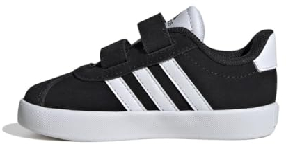 adidas Unisex - Bambini e Ragazzi VL Court 3.0 Shoes, Core Black/Cloud White/Core Black, 23 EU