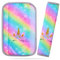 Unicorn Castle 2 Stück Gurtpolster Auto Gurtschutz Sicherheitsgurt Schulterpolster Gurtschoner Gürtelkissen Schutzkissen Polsterung für Sitzgurt,Rainbow