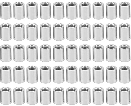 50-teiliges Rundes Verbindungsmutter-Set, Hochwertiges, Langlebiges Innengewinde-Verbindungsmutter-Set, Leichtes, Vielseitiges Befestigungs-Verbindungsmuttern-Set Für Die Wartung von Rohrleitungen