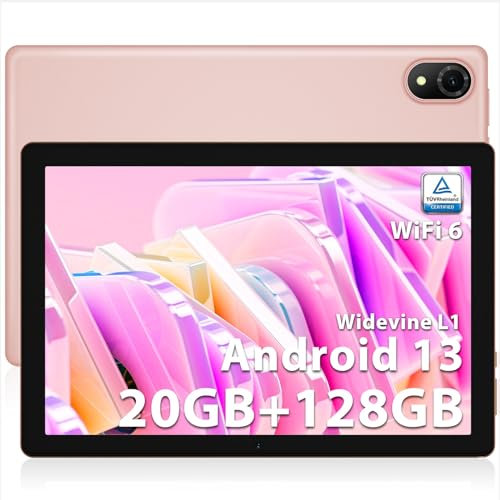 DOOGEE U10PRO Tablet para Niños 20GB RAM 128GB ROM(TF Ampliable 1TB), Tablet 10 Pulgadas 5060mAh Batería 10W Tablet Baratas 2024, Pantalla IPS HD, 8MP Cámara, Widevine L1/BT 5.0/WiFi6/OTG/Tipo-C/Rosa