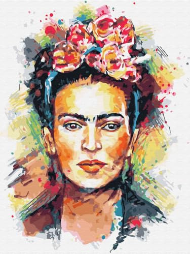 Artnapi Diamond Painting Set 5D DIY | Diamant Painting Bilder | Frida Kahlo - Decoupage 30x40 | Diamanten Gemälde Malen nach Zahlen | Diamant Mosaik für Haus Decor