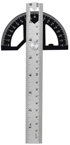 Umei Winkellineal, Präzisions-Universal-Winkelmesser, industrielles Markierungslineal, bewegliches Winkellineal, Holzbearbeitung, spezielles Winkelmesswerkzeug (21 cm)