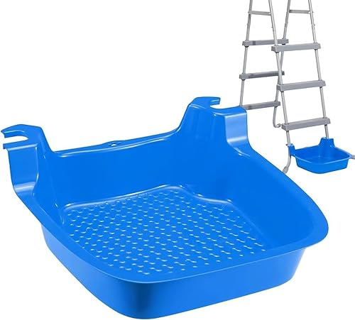 Pool Foot Bath,Anti-Slip Textured Above Ground Pool Foot Soak Tray for Above Ground Swimming Pools or Spas Wash Feet Sand Dirt Before Entering, Foot Bath for Pool Ladder,Installed on Pool Ladder