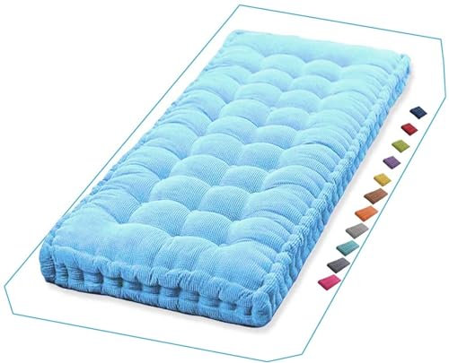 Bankauflage, Sitzkissen Bank, Rutschfestes Bankkissen Outdoor, Sitzpolster Indoor, Gartenbank Kissen 120, 100, 150, 150x45, 150x55, 150 x 40, Sitzauflage Bank für Garten, Terrasse, Schaukel(Sky Blue 1