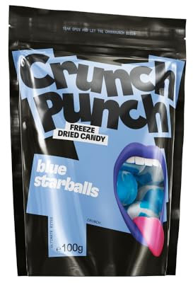 Crunch Punch 100g | Gefriergetrocknete Süßigkeiten | Kaubonbon | Knusprige Süßigkeiten | Freeze Dried Candies | Fruchtige Kaubonbons | American Candy | Bekannt von TikTok