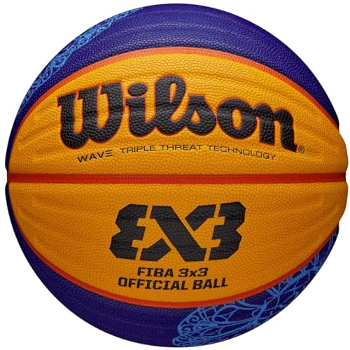 Wilson FIBA 3X3 Paris 2024 Replica Ball WZ3015001XB, Unisex basketballs, Yellow, 6 EU