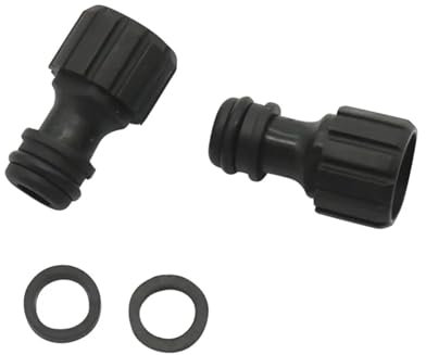 MEXEWORD 2 Stück Wasserpumpen-Anschluss, 18 mm Innengewinde, Nippel, Schnellverbinder, Bewässerung, Sanitär, Aquarium, Schlauchkupplung