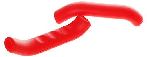 Pleayietoopiatiey Universal Soft Silikon Rutschfest Fahrrad Bremshebel Grip Protector Rot Rot Bremshebel Griff