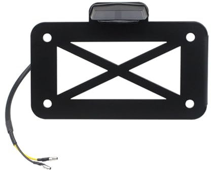 Fhkpsqkcn Einfach zu installierende seitliche Kennzeichenhalterung Zubehör für Vintage-Motorräder, konform mit den Verkehrsgesetzen