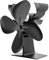 MZZYG Fireplace Stove Fans 4 Blade Heat Powered Stove Fan Mini Fireplace Fan Log Wood Burner Eco Fan Quiet Fireplace Fan Heater Efficient Heat Distribution(With Thermometer)