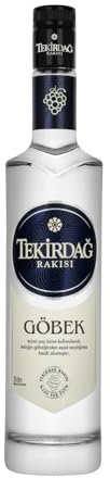 Tekirdag Rakisi Gobek, Raki aus der Türkei, Einfach Destilliert, Aus 100% Frischen Trauben, 0,7 L