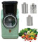 Generic Electric Cheese Grater, 3-in-1 USB Charging Vegetable Slicer & Grater, Stainless Steel Blades, Green