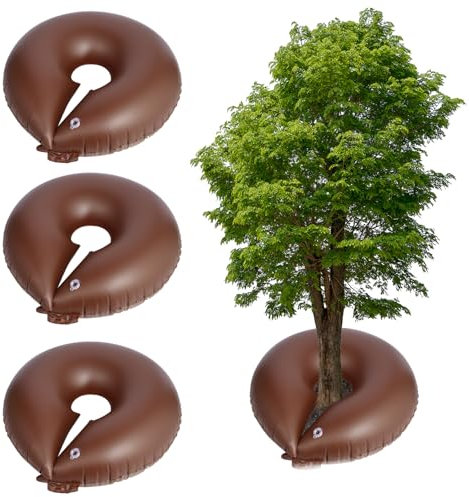 TezhiIe 3 Pack 15 Gallonen Baumbewässerungsringbeutel, PVC-Tropfbewässerung, Wasserbeutel, automatisches Tropfsystem, Bewässerung, Donuts für Bäume, tiefe Wurzel und niedriges Profil, langsam