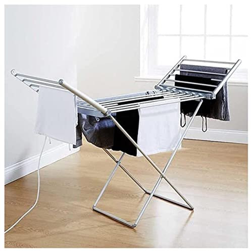 WDWDW Tendedero eléctrico con calefacción, tendedero Plegable para Ropa, tendedero para Toallas y Ropa de Interior, Temperatura Constante, Secado de Ropa
