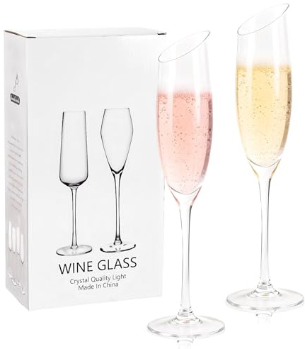 237 ml mundgeblasene Martinigläser Set von 2 Nick und Nora Cocktailgläsern, Coupé-Glaswaren, kleine Cocktailgläser für Manhattan, Cosmopolitan, Espresso mit Geschenkbox