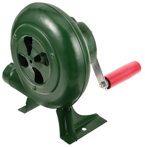 Toddmomy Handgebläse Grillventilator Camping Tragbares Kamingebläse Aus Eisen Manueller Lüfter Für Außenbereich Langlebiges Gebläse Zum Kohleanzünden