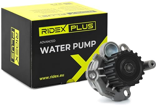 RIDEX PLUS 1260W0091P Kühlmittelpumpe Motorkühlung Wasserpumpe mechanisch Kompatibel mit VW Golf 4 Schrägheck 1J1 38121011CX 38121011C 38121011CV