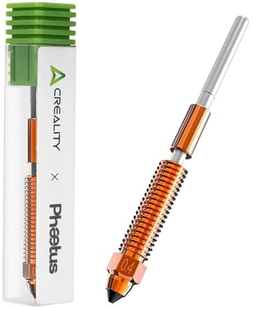 Creality Original K1/K1 MAX/K1 SE/K1C/K2 SE/Ender 3 V3/V3 Plus/V3 KE/V3 SE Siliziumkarbid-Düse, verbesserter Ersatz für Phaetus-Düse, K1-Zubehör 3D-Drucker-Düsen-Kit (0,4 mm)