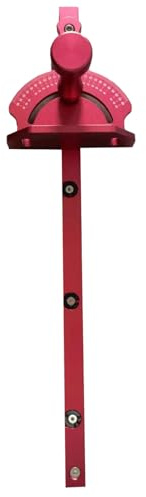 Table Saw Miter Gauge in Aluminum Alloy with 27 Gear Adjustments and Quick Positioning - Woodworking Miter Gauge Compatible with Band Saws Milling Machines Disc Sanders and Belt