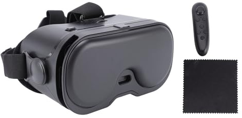 Oreilet 2026 Upgrade VR Headset for Phone, 120° FOV Adjustable Anti Blue Light 3D Virtual Reality Glasses with Bluetooth Controller, 3D Headset Helmets for Movies & Play Games (Black)