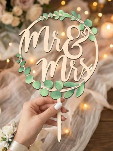 Mr und Mrs Deko, Tortendeko Hochzeit Cake Topper