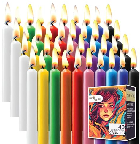 LadyRobyn Spell Candles 40 Units Assorted Colors