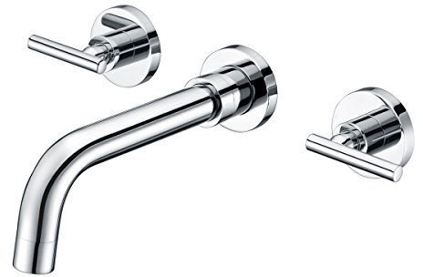 Sumerain Messing verbreitet Wandbefestigung zwei hebel Waschtischarmatur