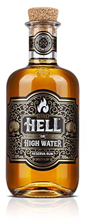 Come Hell or High Water Reserva Rum - 8 Year Old, Premium Aged Rum Gift Set - 70cl, 40% ABV - Savour it Neat or on the Rocks - Premium Alcohol for Sophisticated Consumers