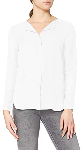 Vila Clothes Damen VILUCY L/S Shirt - NOOS Bluse,per Pack Weiß (Snow White Snow White),42 (Herstellergröße:XL)