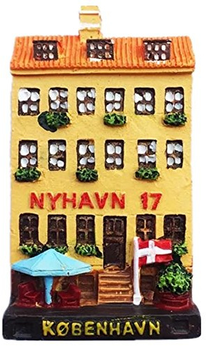 Copenhagen Dänemark Europa Weltstadt Harz 3D Kühlschrankmagnet Reise Souvenir Tourist Geschenk Chinesisch handgefertigt Sammeln Handwerk Kreative Heim- und Küchendekoration Magnetaufkleber