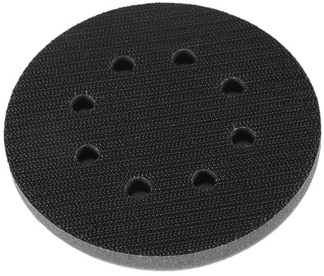 5 Inch Replacement Random Orbital Sander Backing Pad, Soft Sponge Hook and Loop Interface for Polishing and Sanding, Compatible with Pneumatic and Electric Sanders