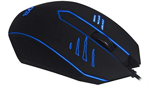 Jedel M20 Wired Optical Led Gaming Mouse 2000 Dpi Usb Black Blue Led