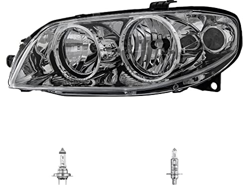 EISENFELS Bundle Set 70776498 Scheinwerfer links + Leuchtmittel H1 Classic + H7 Classic kompatibel mit Punto 188_