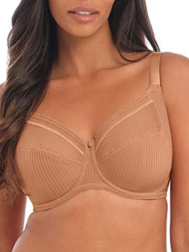 Fantasie Women's Fusion Underwire Side Support Bra Full Coverage, Opaque, Cinnamon, 38HH US