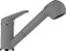 SCHOCK® Küchenarmatur Cosmo Croma I Graue Hochdruck Armatur mit ausziehbarer Schlauchbrause I Spültischarmatur mit Strahl- & Brausefunktion I 179 mm Höhe I Flexible Anschlussschläuche 450 mm