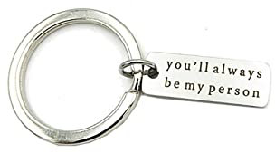 Banemi Porte Clé Enfant Porte Clés Voiture Gravé «Tu Seras Toujours Ma Personne» Cadeau Papa