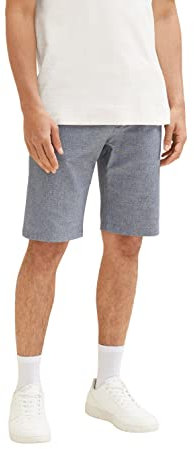 TOM TAILOR Herren Slim Chino Bermuda Shorts mit Gürtel